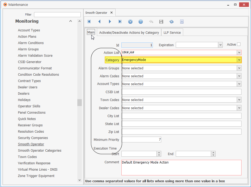 HelpFilesEmergencyManagementMode-SmoothOperatorDefinitionOptions